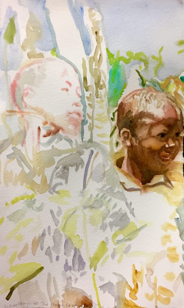 Schoolboys at the Honey Cooperative - Rwanda, 2021