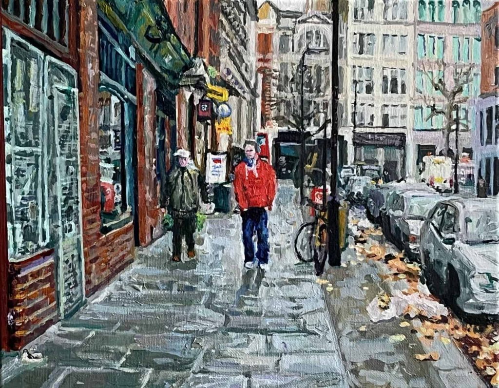 Calvert Avenue Two Figures, ca. 2021