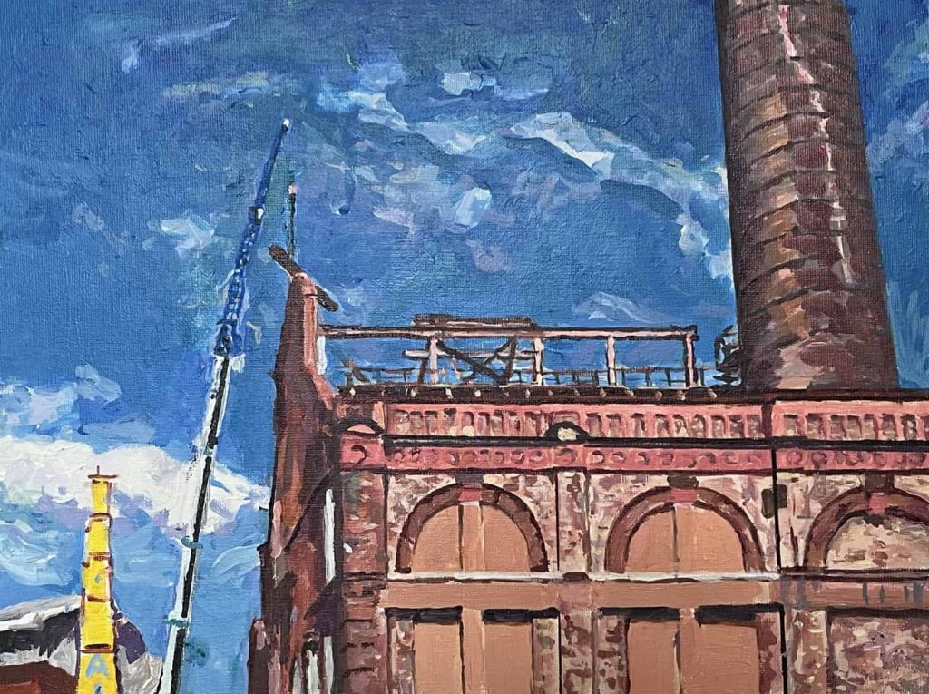 Lots Road with Yellow Crane, ca. 2021