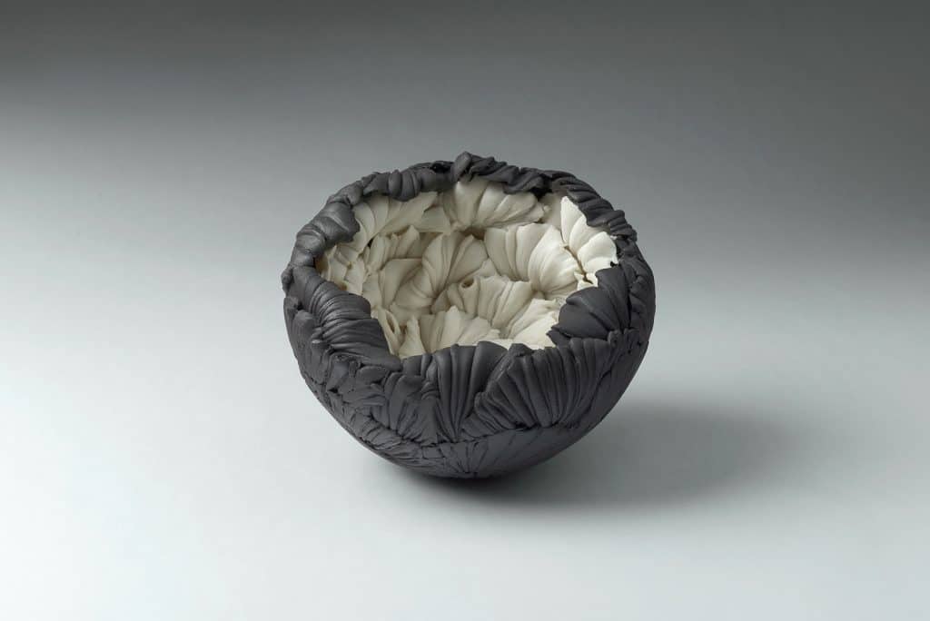 Elza Jaszczuk Black and White Bowl, 2020, Janet Rady Fine Art