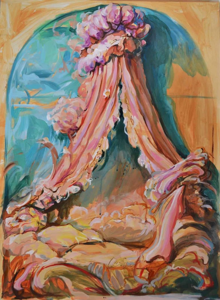 Iain Andrews, Briar Rose, 2021, Acrylic on paper, 70.5x52cm, Janet Rady Fine Art