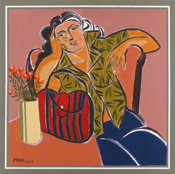 Hussein Madi, L'Attente 3, Pigmented giclée on canvas, 50x50cm Janet Rady Fine Art