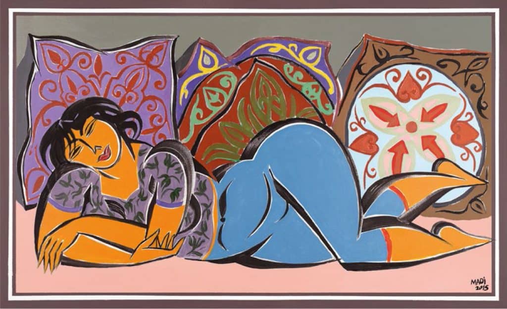 Hussein Madi, Femme Orientale, 2021,Pigmented giclée on paper 50 x 82 cm Janet Rady Fine Art