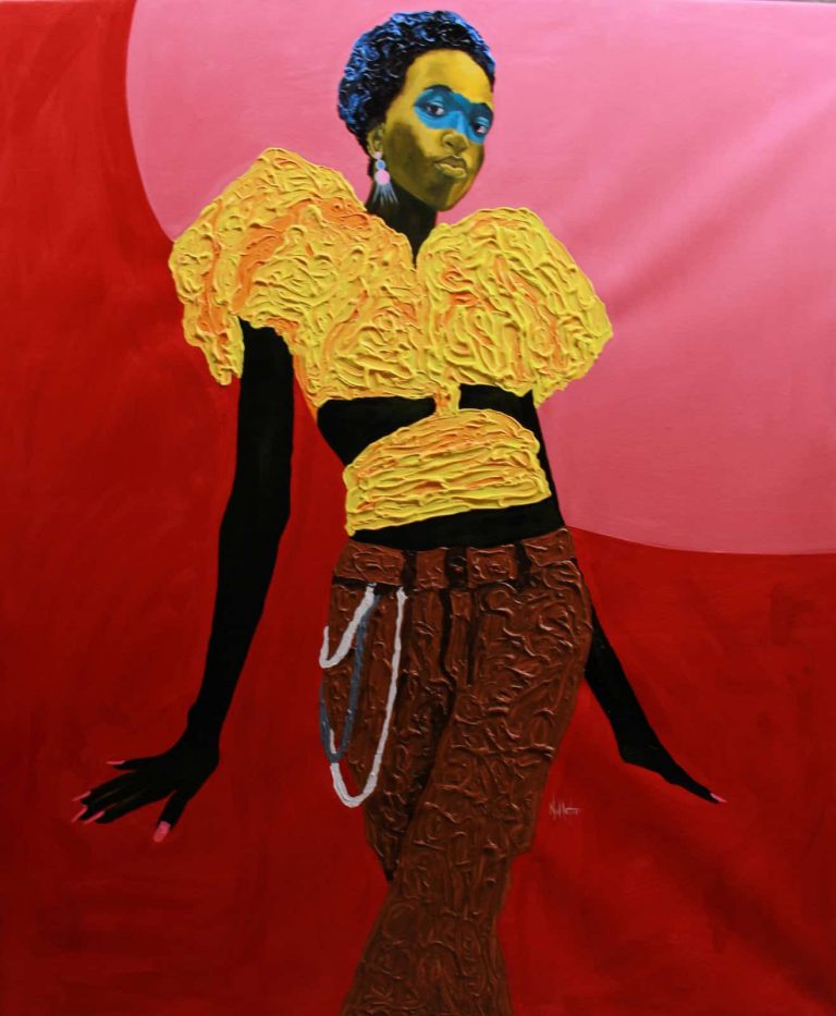 Theophilus Tetteh, First Date At Coco Lounge, 2022 Janet Rady Fine Art