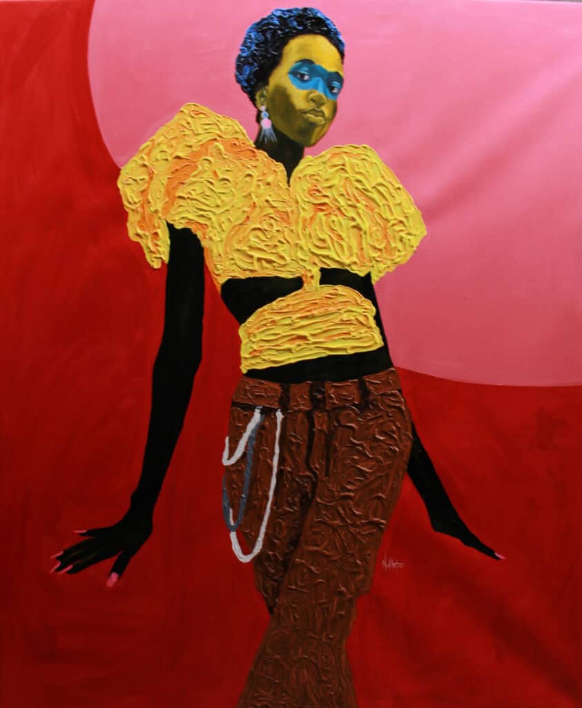 Theophilus Tetteh, First Date At Coco Lounge, 2022 Janet Rady Fine Art