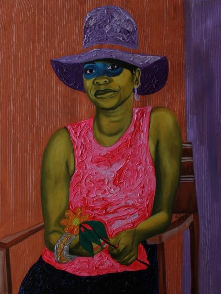 Theophilus Tetteh, I Will Be Waiting, 2022 Janet Rady Fine Art