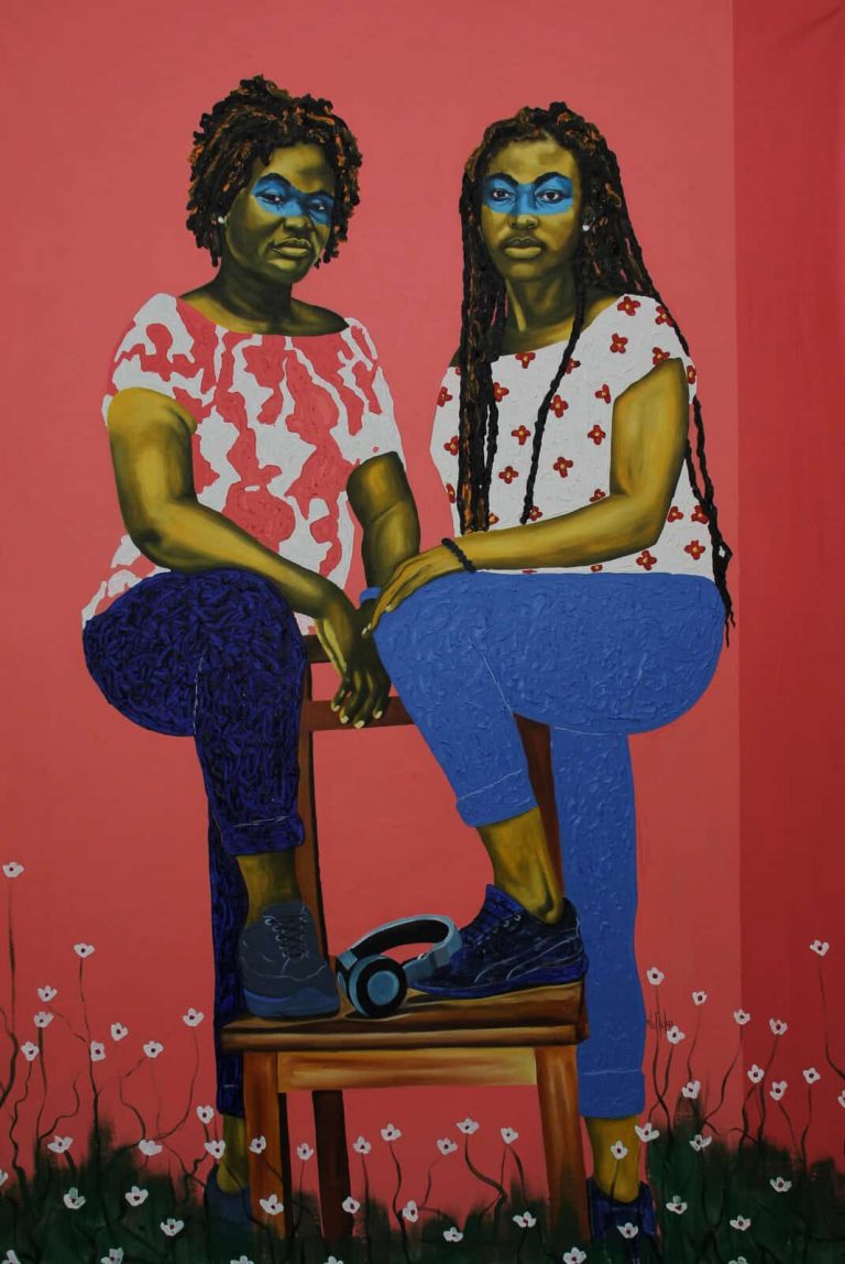 Theophilus Tetteh, Share My Youthful Days With Me, 2022 Janet Rady Fine Art