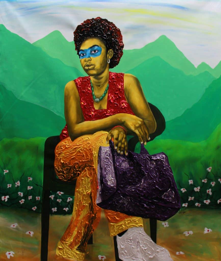 Theophilus Tetteh, Thought in Wonderland 2, 2022 Janet Rady Fine Art