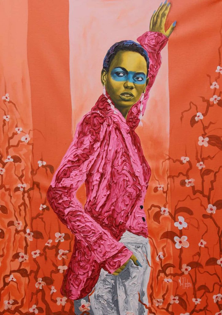 Theophilus Tetteh, Unyielding Stance, 2022 Janet Rady Fine Art