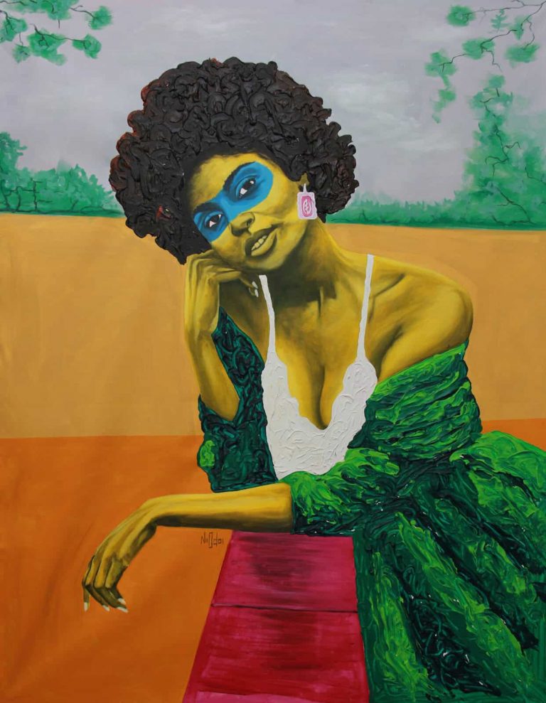 Theophilus Tetteh, Thought in Wonderland 1, 2022 Janet Rady Fine Art