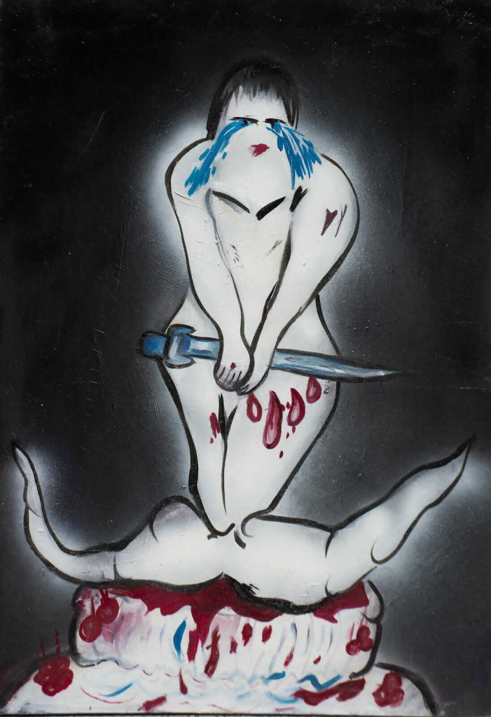 Shaqayeq Ahmadian, Better Times Are Coming, 2022, 50x70cm Janet Rady Fine Art