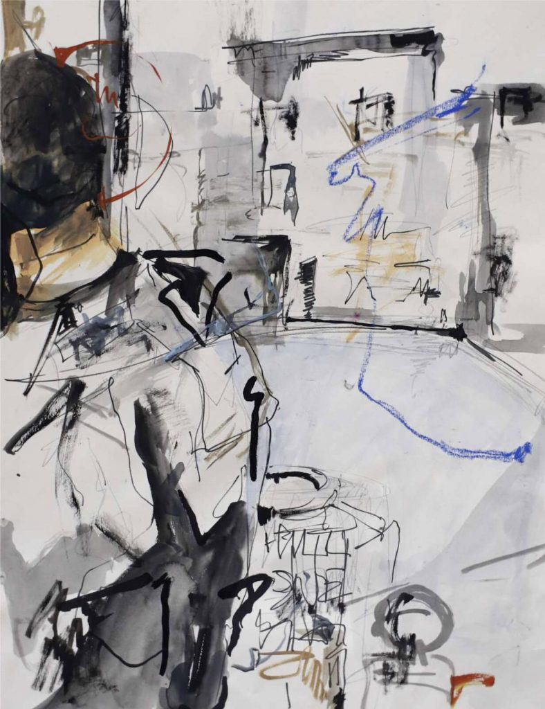 ELizaveta Filips, Sometimes It's Enough To Put On The Right Jacket, 2021, 65x50cm Janet Rady Fine Art