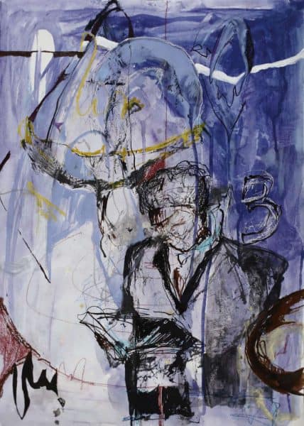 Elizaveta Filips, And the Time of Random and Irresponsible Reading is Over, 2021 Janet Rady Fine Art