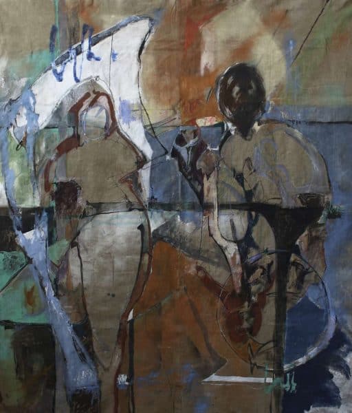 Elizaveta Filips, These Games You Play, 2021, 190x160cm Janet Rady Fine Art