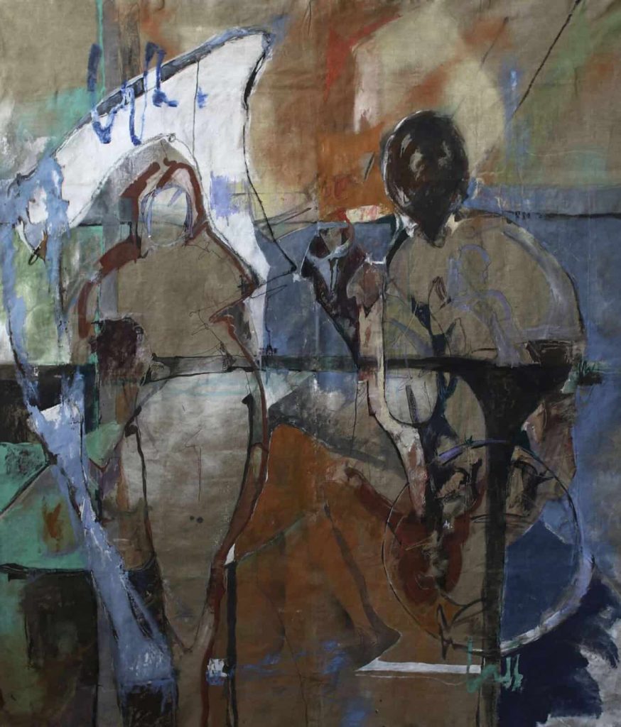 Elizaveta Filips, These Games You Play, 2021, 190x160cm Janet Rady Fine Art