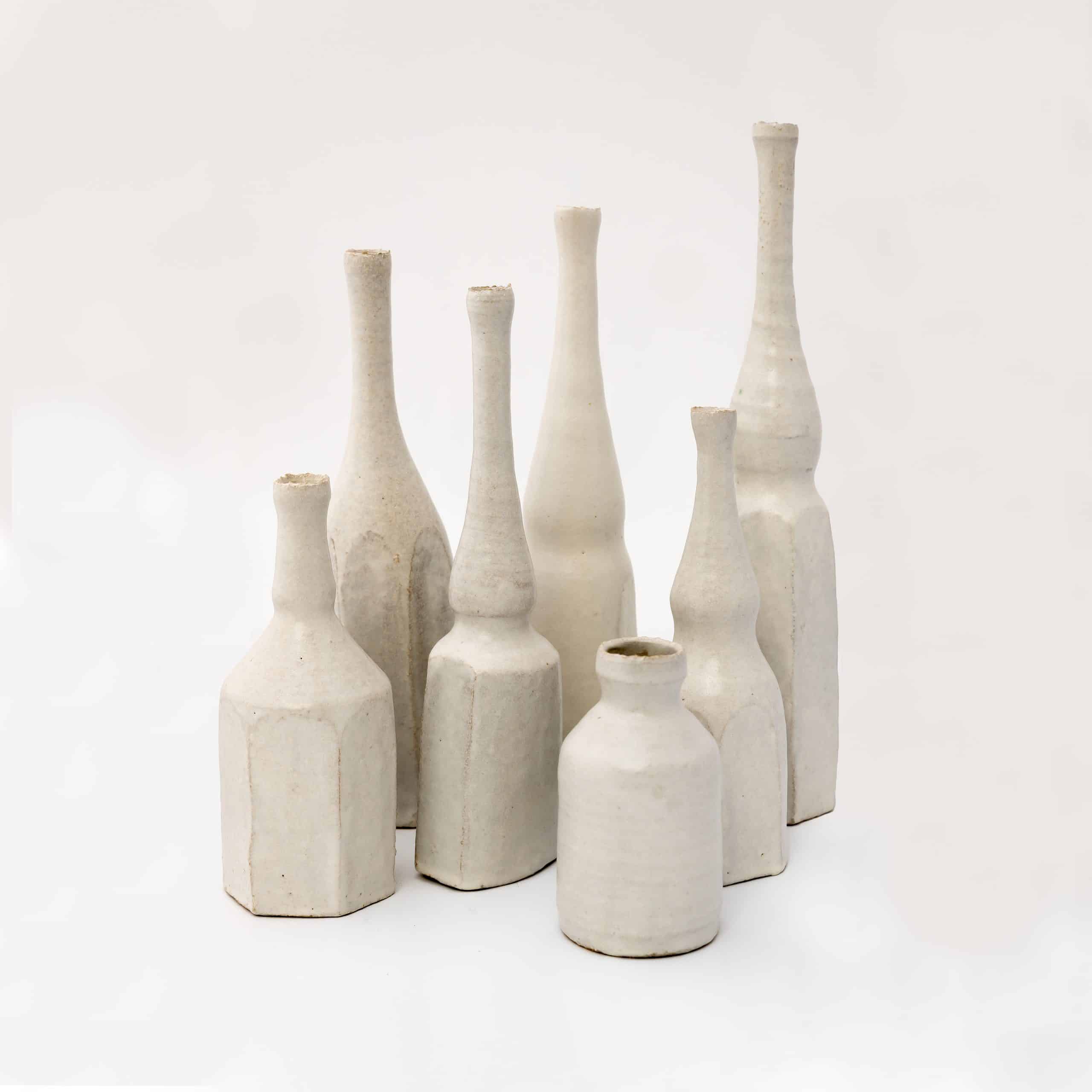 Set of seven 'Morandi Bottles', 2022 | Janet Rady Fine Art