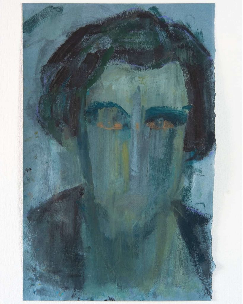 Untitled (Burnt Sienna Eyes), 2023