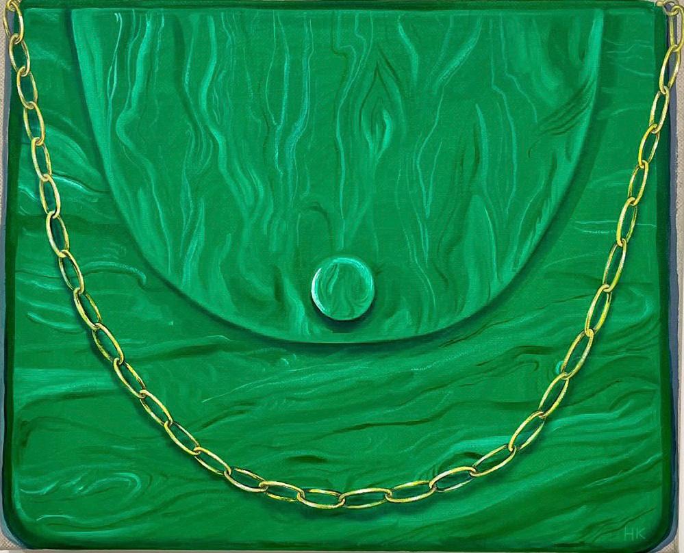 Emerald Bag with Chain, 2023