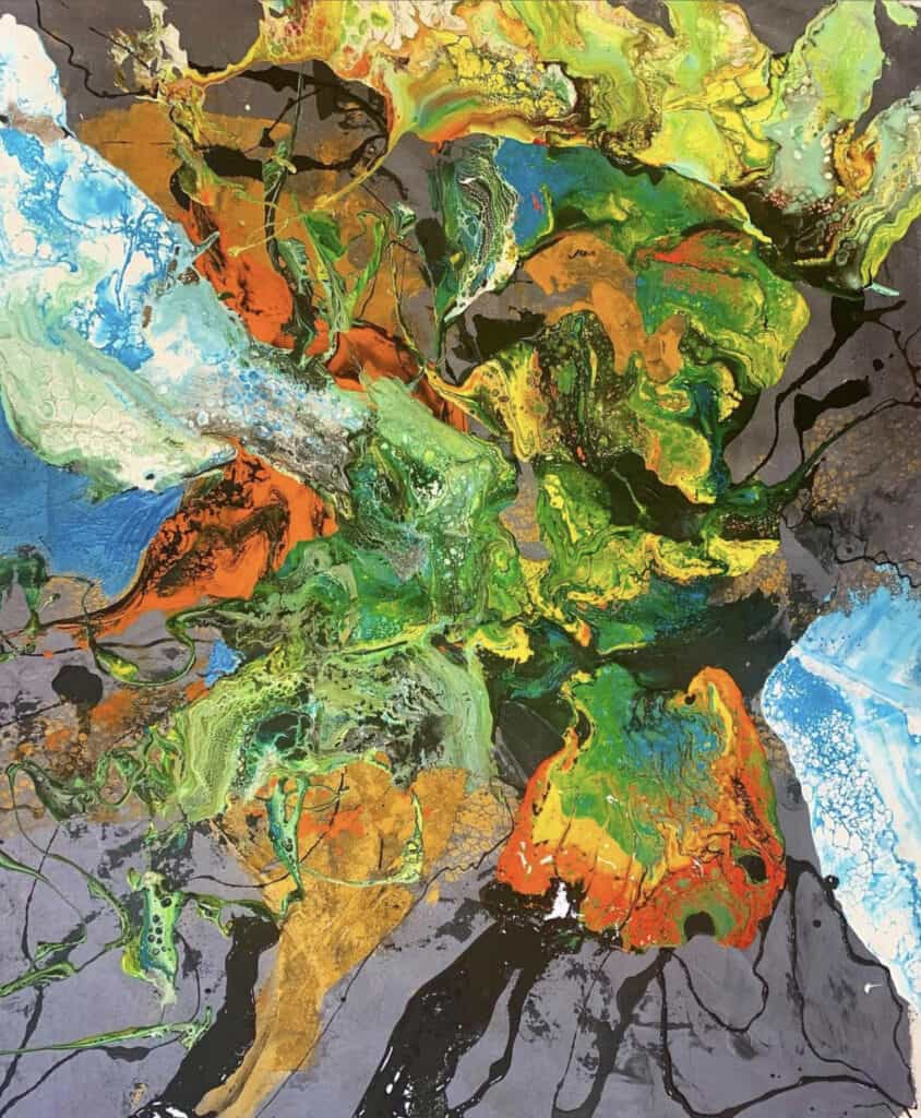 Untitled (Big Green Splash), 2023