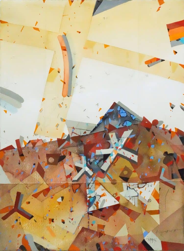 Paysage avec un Personnage à Droite, 1994