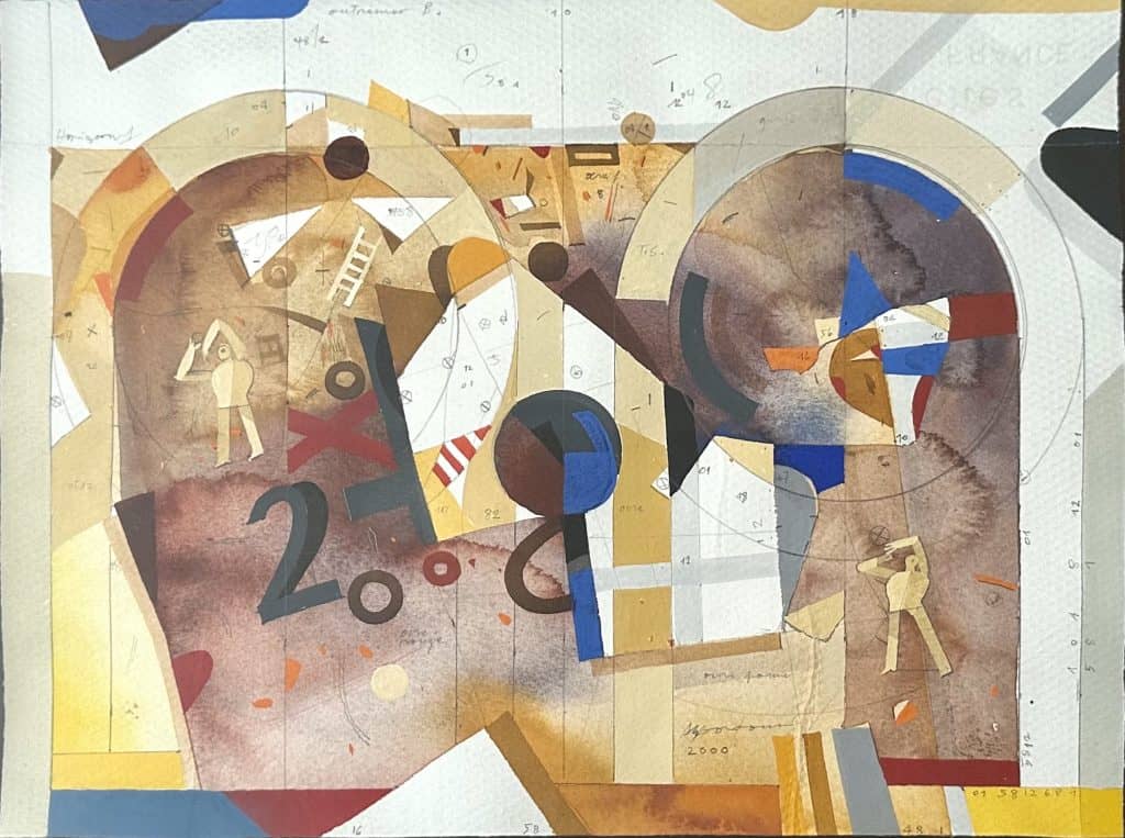 Deux Personnages dans un Paysage, 2000